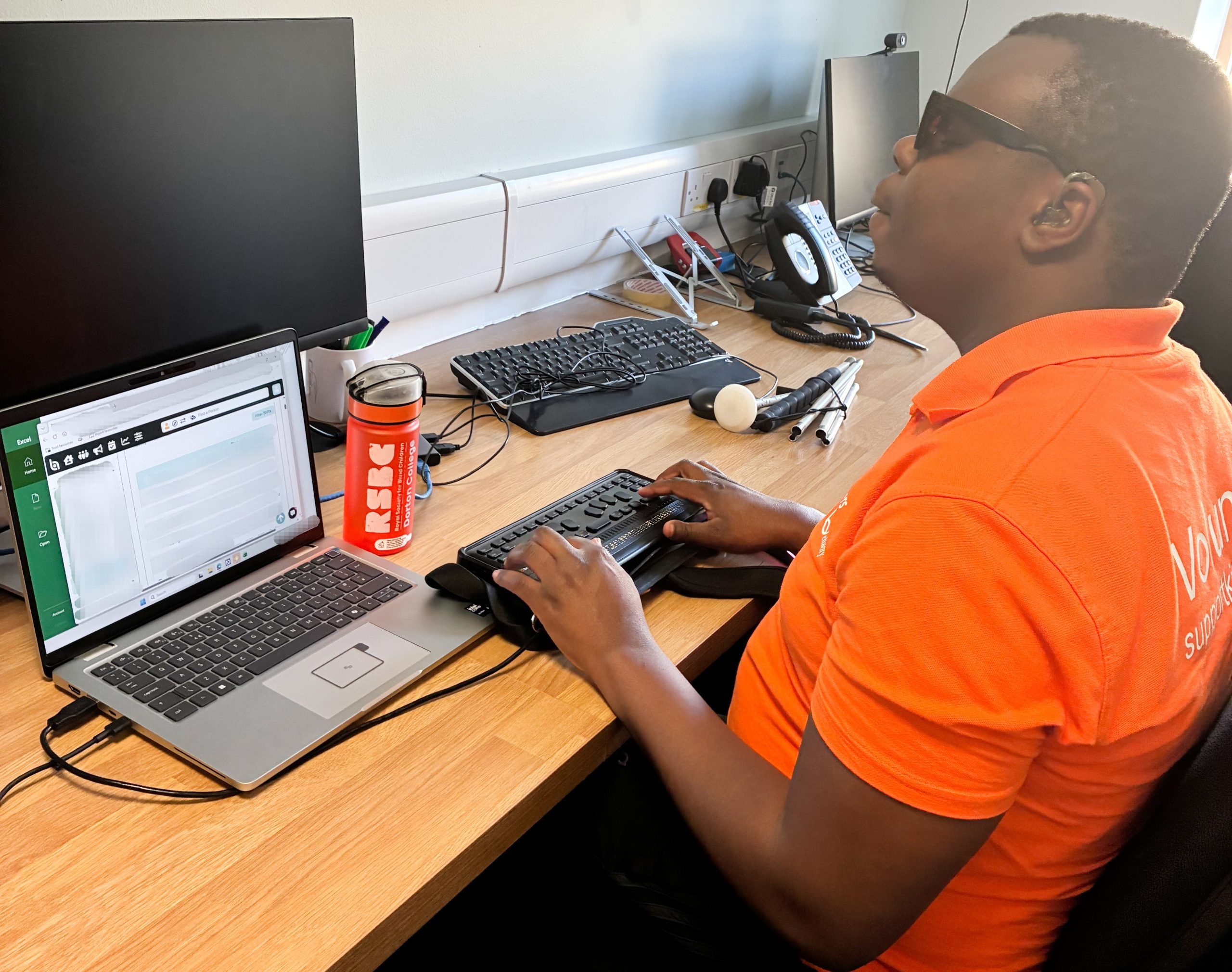 King’s College Hospital’s first visually impaired volunteer - King's College Hospital NHS Foundation Trust