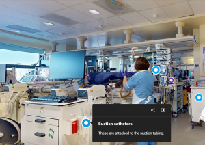 One of the wards on the Unit, as displayed on the virtual tour.